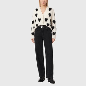 Scatter Heart Knitted Cardigan