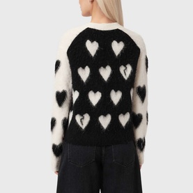 Scatter Heart Knitted Cardigan