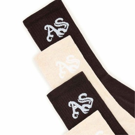 Two-Pack Gothic Logo Socks