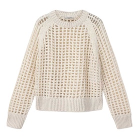 Suniva Openwork Knitted Sweater