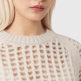 Suniva Openwork Knitted Sweater