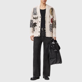 Foxx Graphic Cardigan