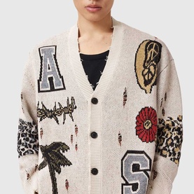 Foxx Graphic Cardigan