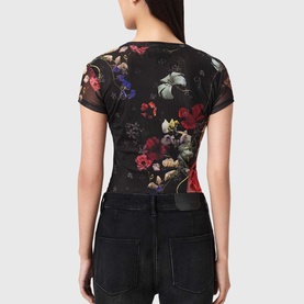 Ellie Floral Mesh T-Shirt