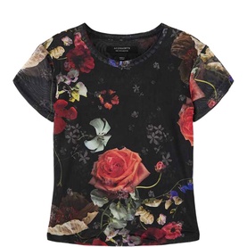 Ellie Floral Mesh T-Shirt