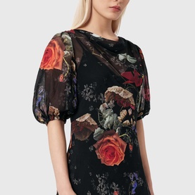 Tiwa Floral Fitted Dress