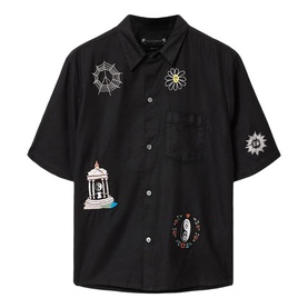Karlton Printed Boxy Cropped Shirt