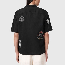 Karlton Printed Boxy Cropped Shirt