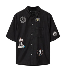 Karlton Printed Boxy Cropped Shirt