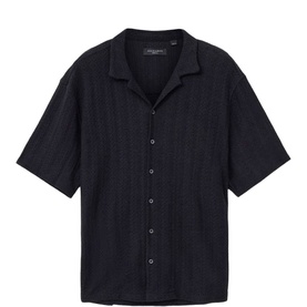 Trace Textured Open Stitch Shirt