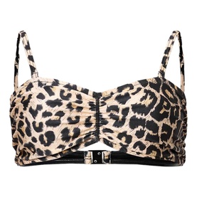 Court Leopard Bikini Top