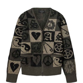 Travis Jacquard Knitted Cardigan