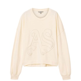 Lila Embossed Sweatshirt