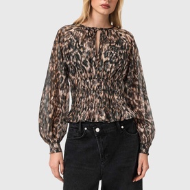 Cern Leopard Blouse