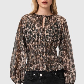 Cern Leopard Blouse