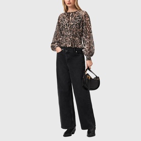 Cern Leopard Blouse