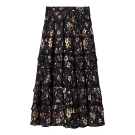 Talia Floral Tiered Flared Skirt