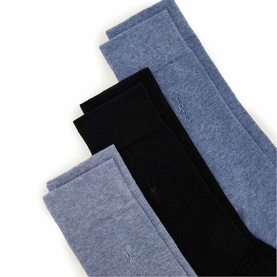 Three-Pack Adan Ramskull Logo Socks