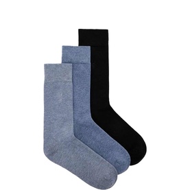 Three-Pack Adan Ramskull Logo Socks