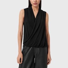Adaline Asymmetric Draped Top
