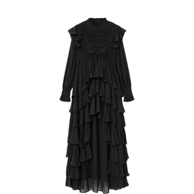 Leila Tiered Flared Dress