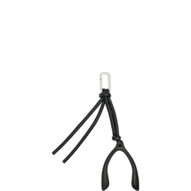 Wishbone Leather Keyring