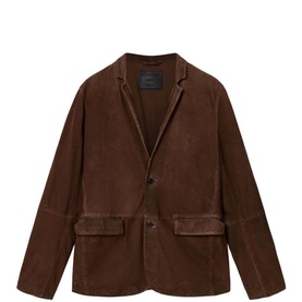 Monet Single-Breasted Suede Blazer