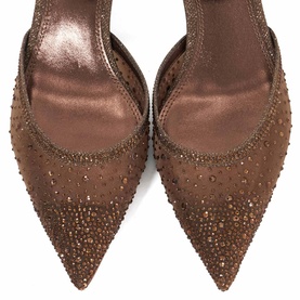 Charismatic Embellished Mesh Pumps