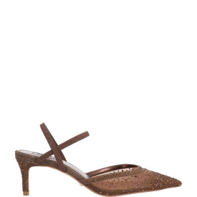 Charismatic Embellished Mesh Pumps