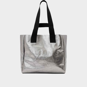 Izzy Logo Leather Tote Bag