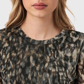 Ellie Mesh Leopard Top