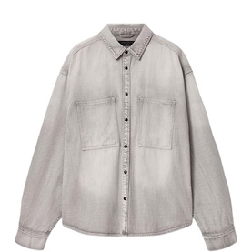 Al Oversized Casual Denim Shirt