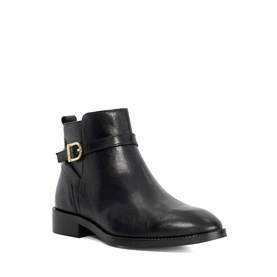 Pemma Flat Leather Ankle Boots