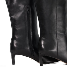 Smoothly Heeled Knee High Boots