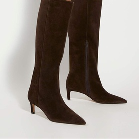 Smoothly Heeled Knee High Boots