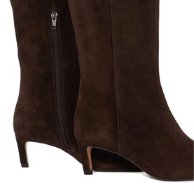 Smoothly Heeled Knee High Boots