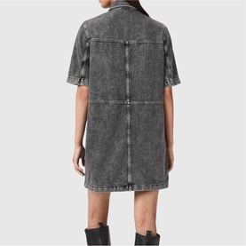 Rock Denim Mini Shirt Dress