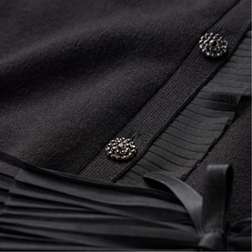 Tulle-Detail Cardigan