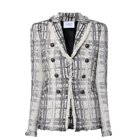 Double-Breasted Tweed Blazer