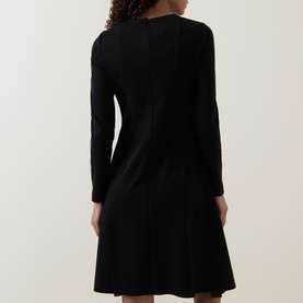 Asymmetric Hem Flared Dress