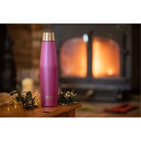 Apex Insulated Water Bottle 540ml - Purple Glitter