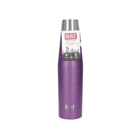 Apex Insulated Water Bottle 540ml - Purple Glitter