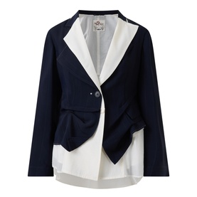 Brazen Layered Single-Breasted Blazer
