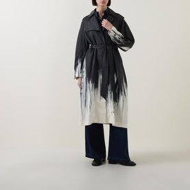 Holt Tie Dye Trench Coat