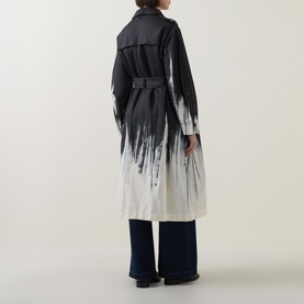 Holt Tie Dye Trench Coat