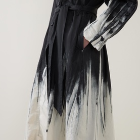 Holt Tie Dye Trench Coat