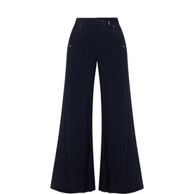 Caught Out Pinstripe Palazzo Trousers