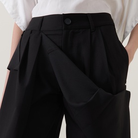 Haversham Draped Wide Leg Trousers