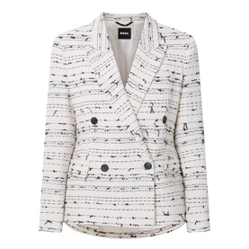 Jaleto9 Tweed Double Breasted Blazer