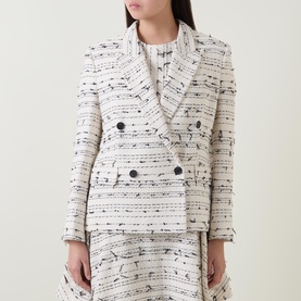 Jaleto9 Tweed Double Breasted Blazer